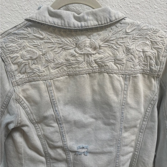 For The Republic Denim Embroidered and Hand Died Jean Jacket - Picture 7 of 7